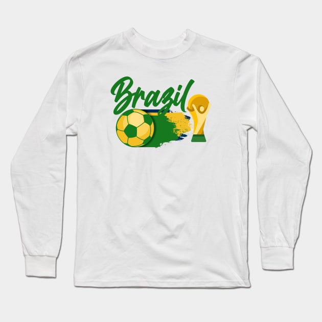 Brazil Long Sleeve T-Shirt by C_ceconello